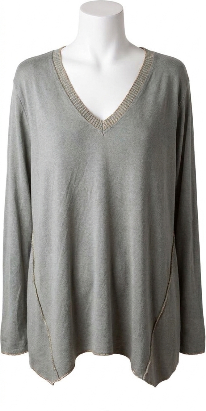 NEW GIGI MODA bettina v-neck sweater in olive
